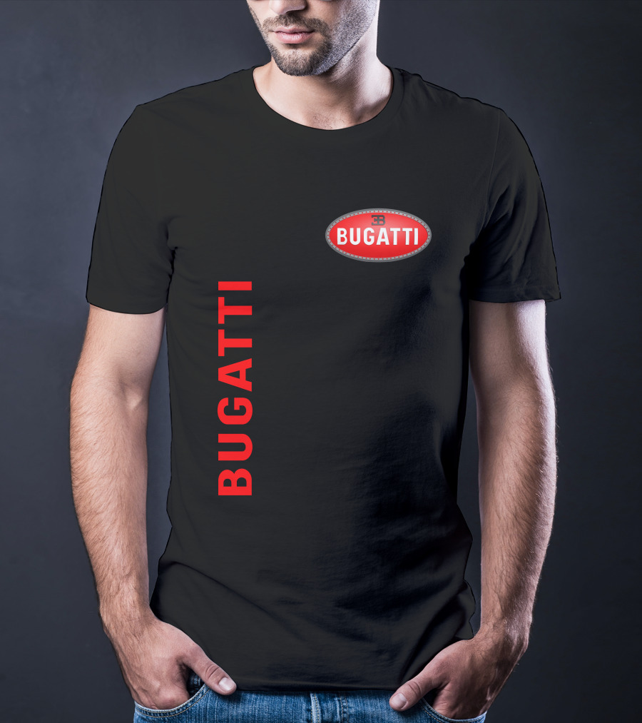 BUGATTI Red Oval Badge Logo T-Shirt