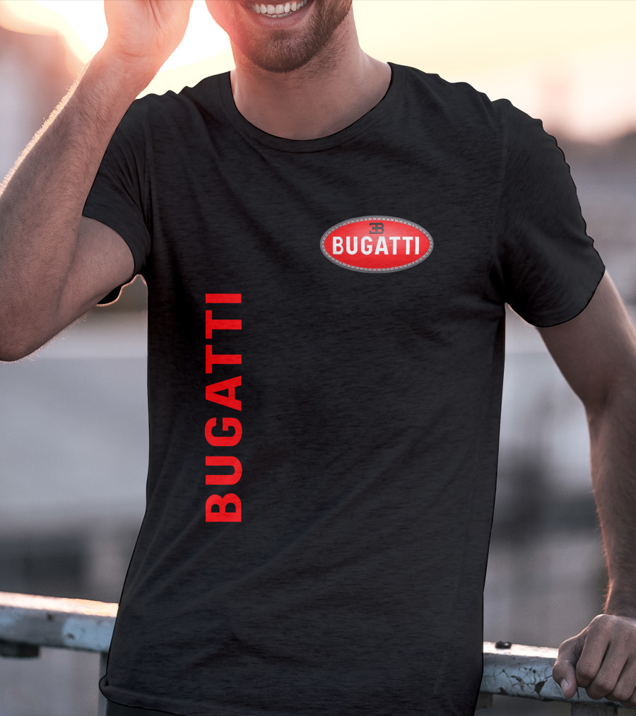 BUGATTI Red Oval Badge Logo T-Shirt