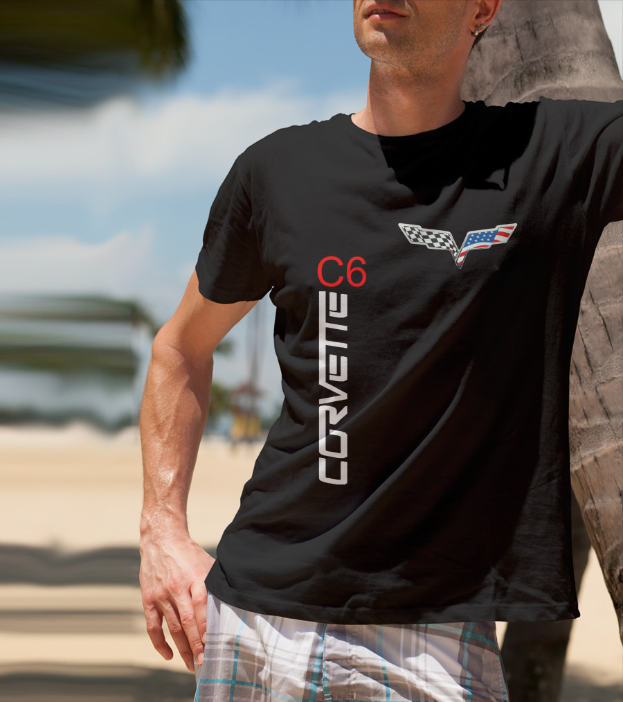 CORVETTE C6 Racing Flag T-Shirt