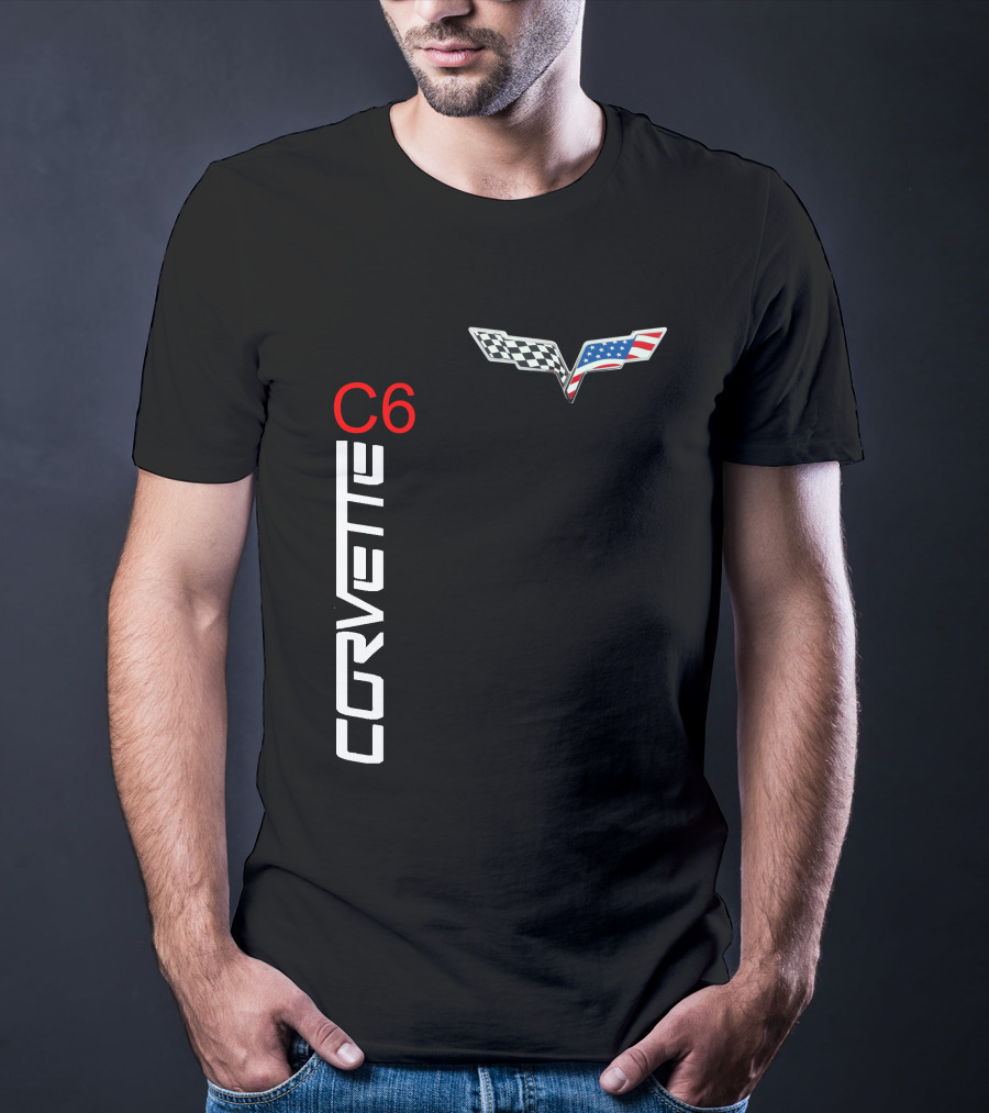 CORVETTE C6 Racing Flag T-Shirt
