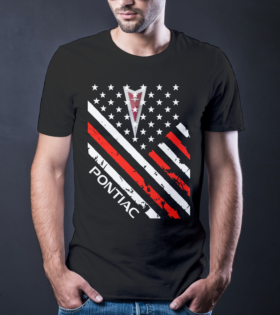 Pontiac Stars Stripes Emblem T-Shirt