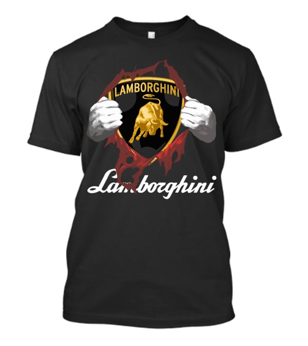 Lamborghini Bull Logo Tear Effect T-Shirt