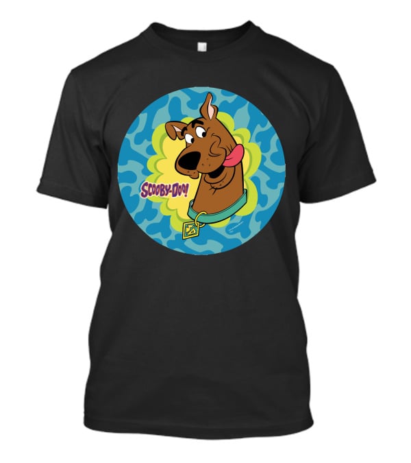 Scooby-Doo Winking Face In Blue And Green T-Shirt