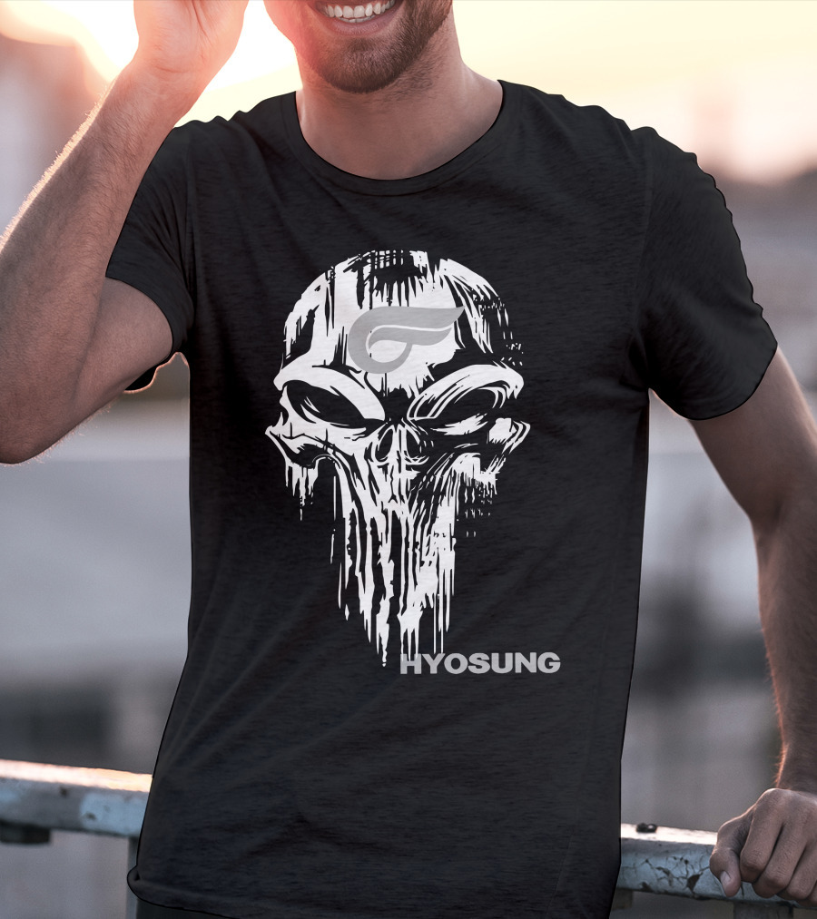 HYOSUNG Skull With Stylized T-Shirt