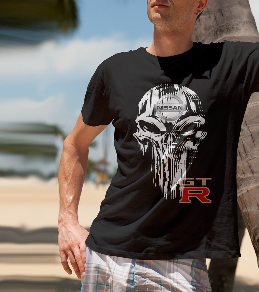 NISSAN GTR Skull Emblem T-Shirt