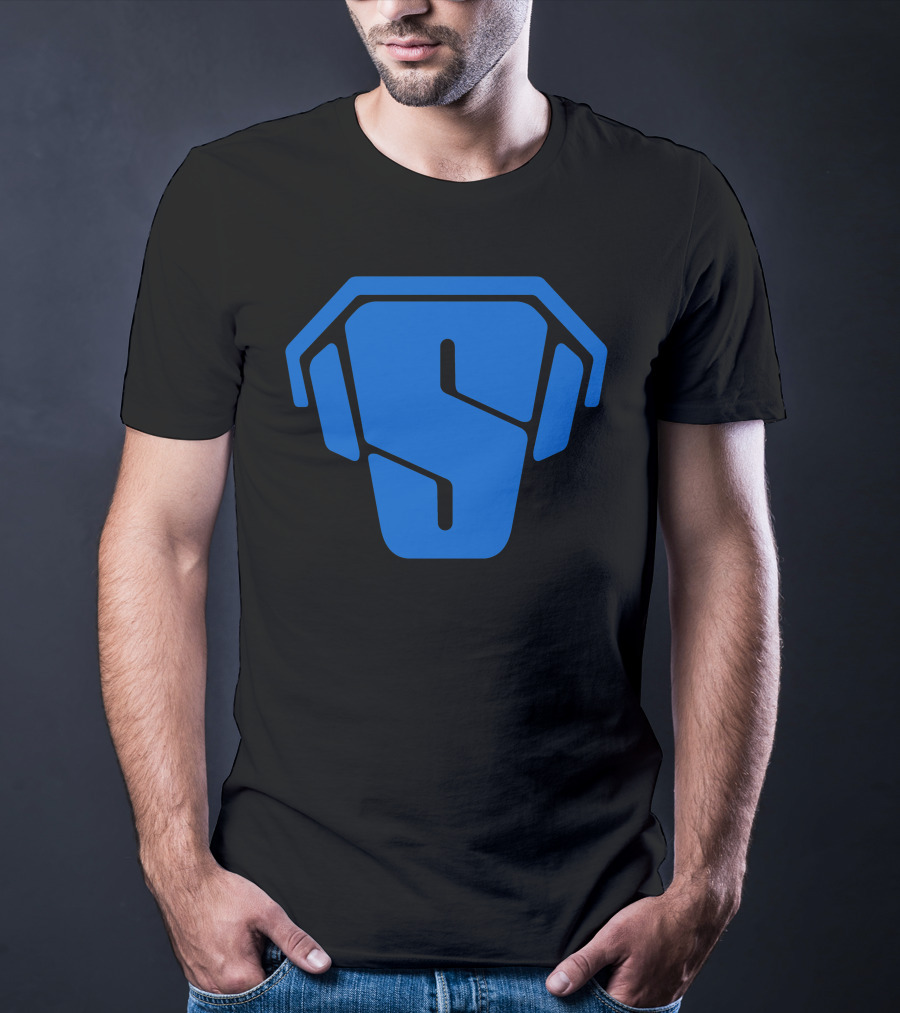 RS Blue Spartan Helmet Emblem T-Shirt
