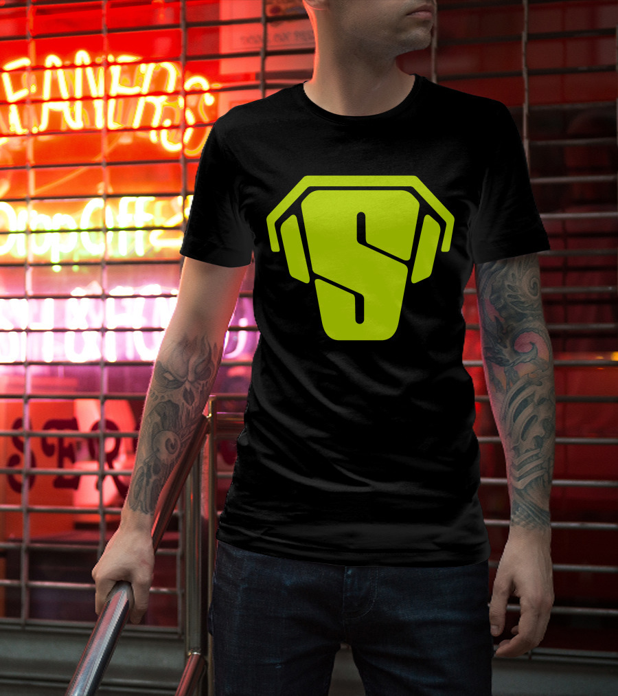 RS Green Iconic Logo S Neon T-Shirt