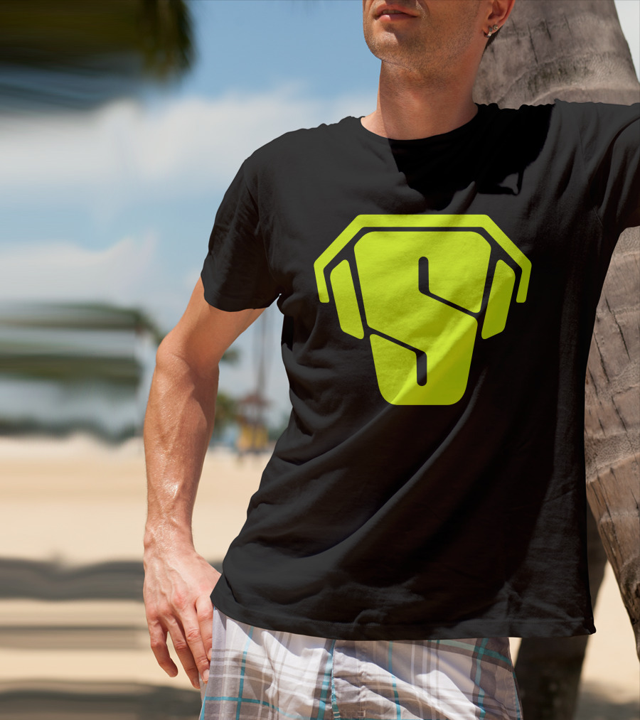 RS Green Iconic Logo S Neon T-Shirt