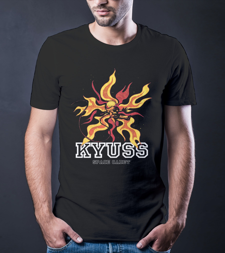 KYUSS Space Cadet Flame Astronaut T-Shirt