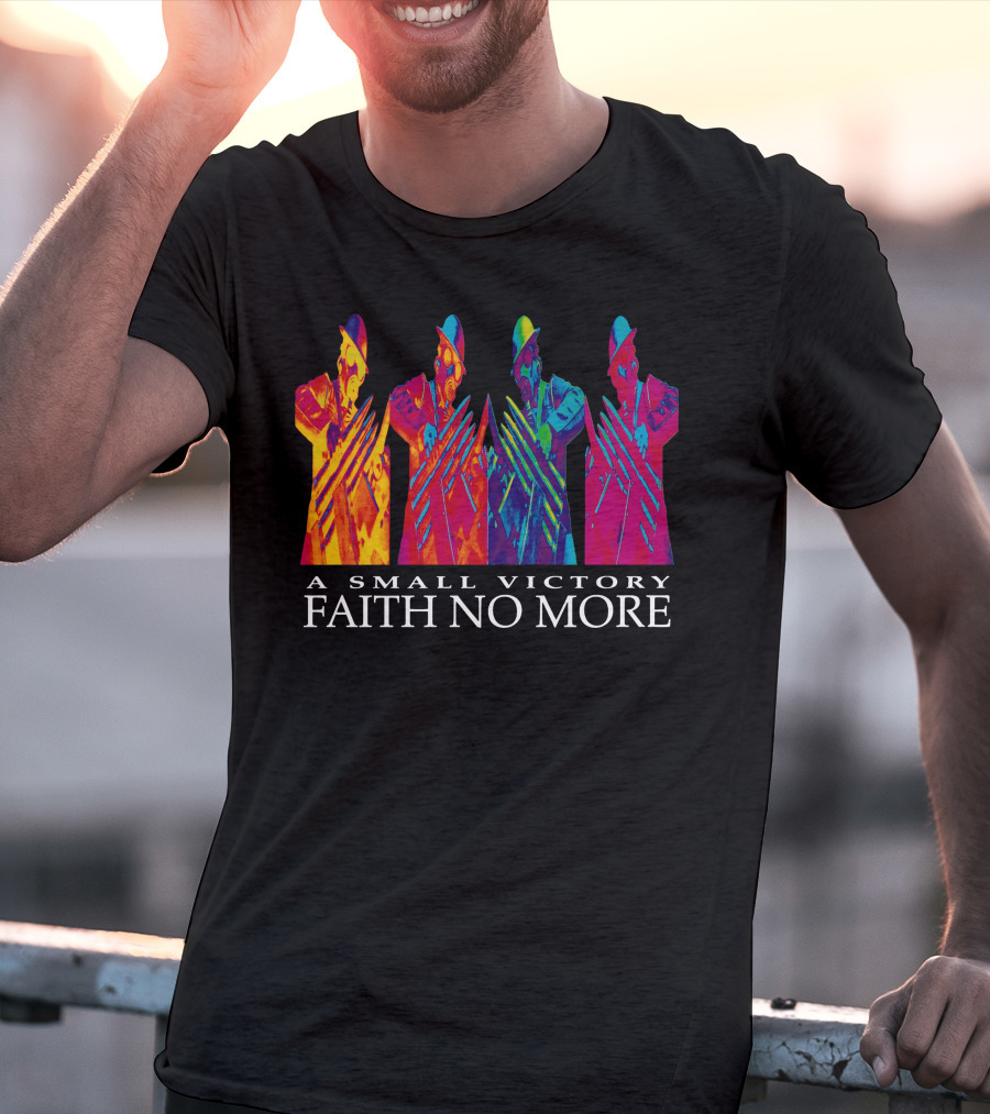 A Small Victory Faith No More Colorful Figures T-Shirt