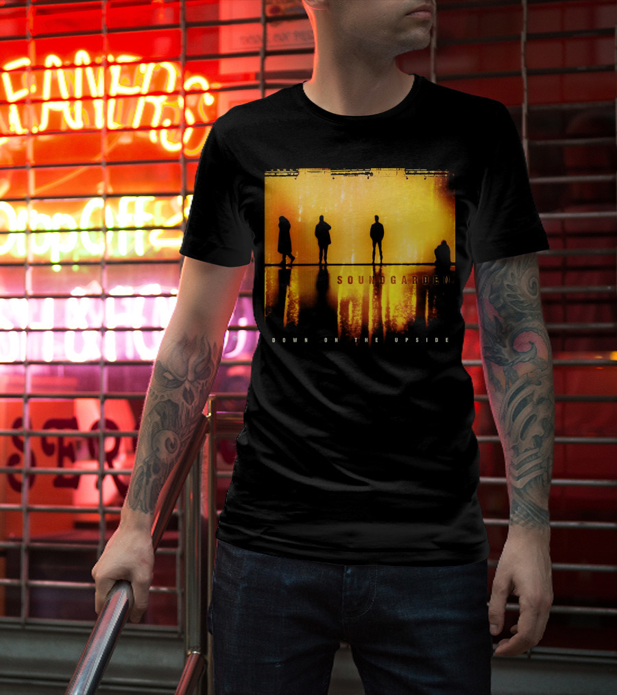 Soundgarden Down On The Upside Silhouettes Reflecting On Stage T-Shirt