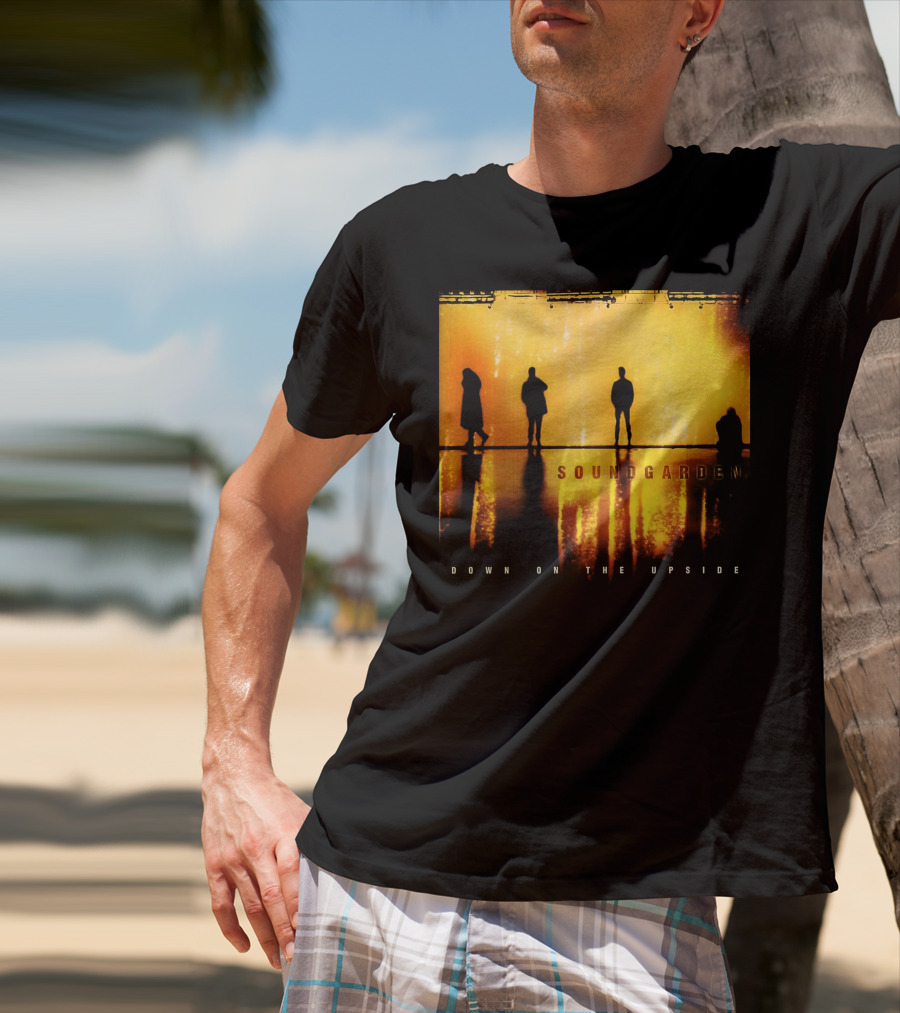 Soundgarden Down On The Upside Silhouettes Reflecting On Stage T-Shirt