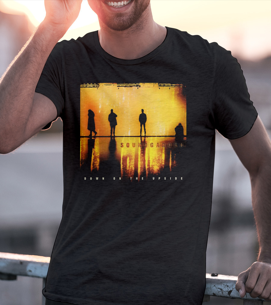 Soundgarden Down On The Upside Silhouettes Reflecting On Stage T-Shirt