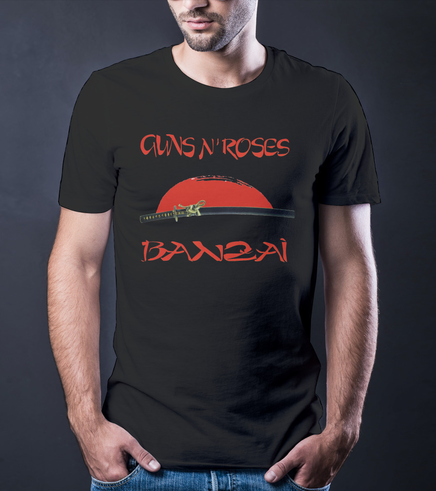 Guns N' Roses Banzai Katana Red Sun T-Shirt