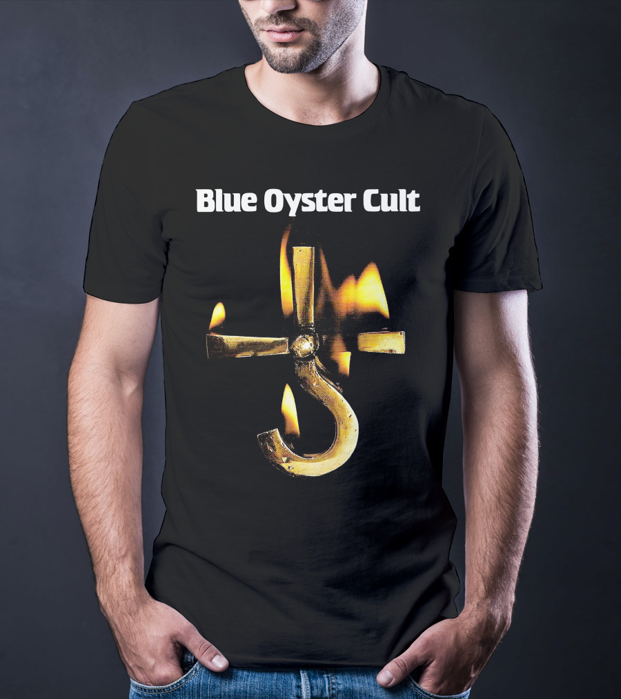 Blue Oyster Cult Career Of Evil Flaming Hook T-Shirt
