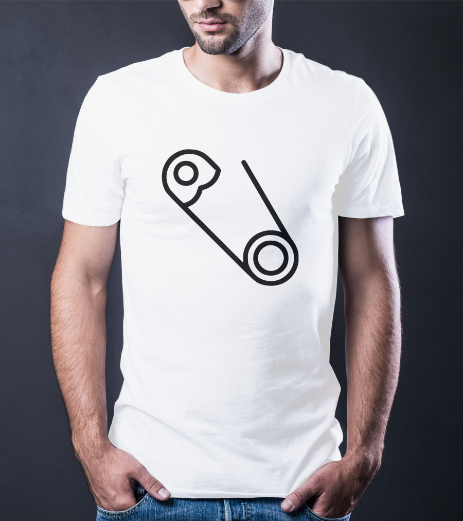 Safety Pin Minimalist Icon T-Shirt