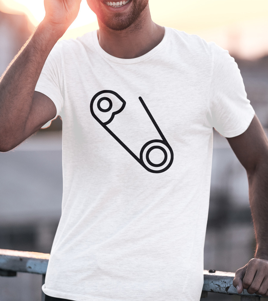 Safety Pin Minimalist Icon T-Shirt