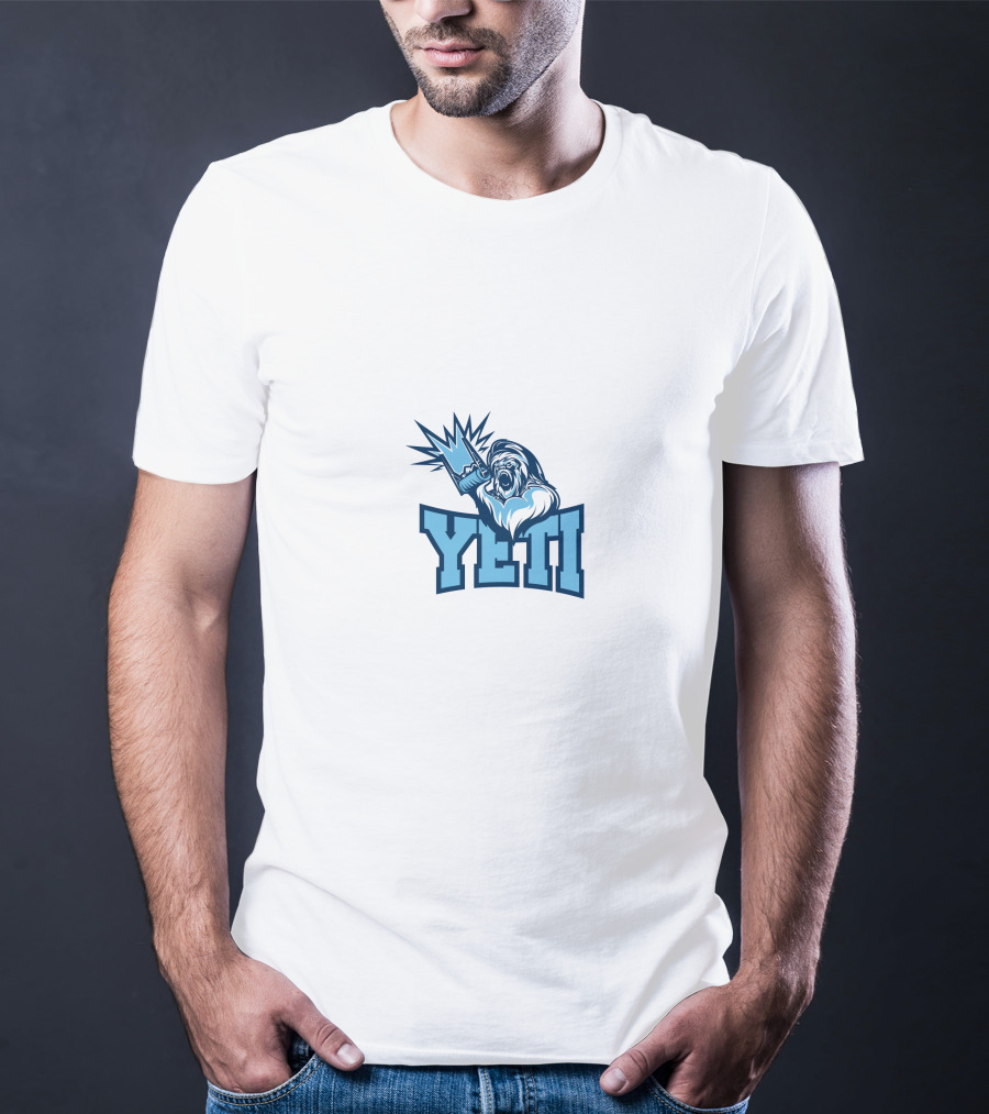 Yheti Stylized Yeti Illustration Power Pose T-Shirt