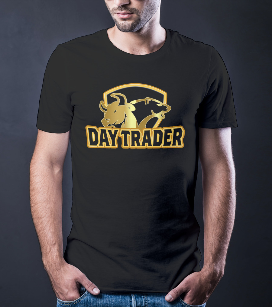 Day Trader Bull And Bear Stock Forex T-Shirt
