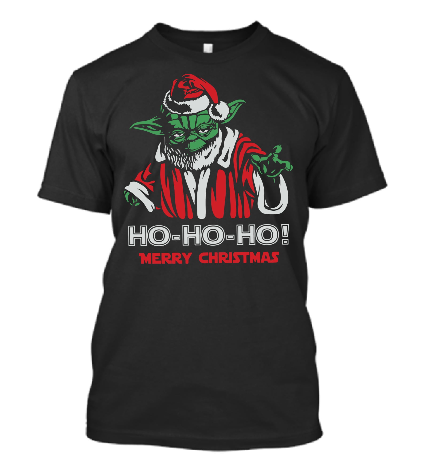 Ho Ho Ho Merry Christmas Yoda T-Shirt
