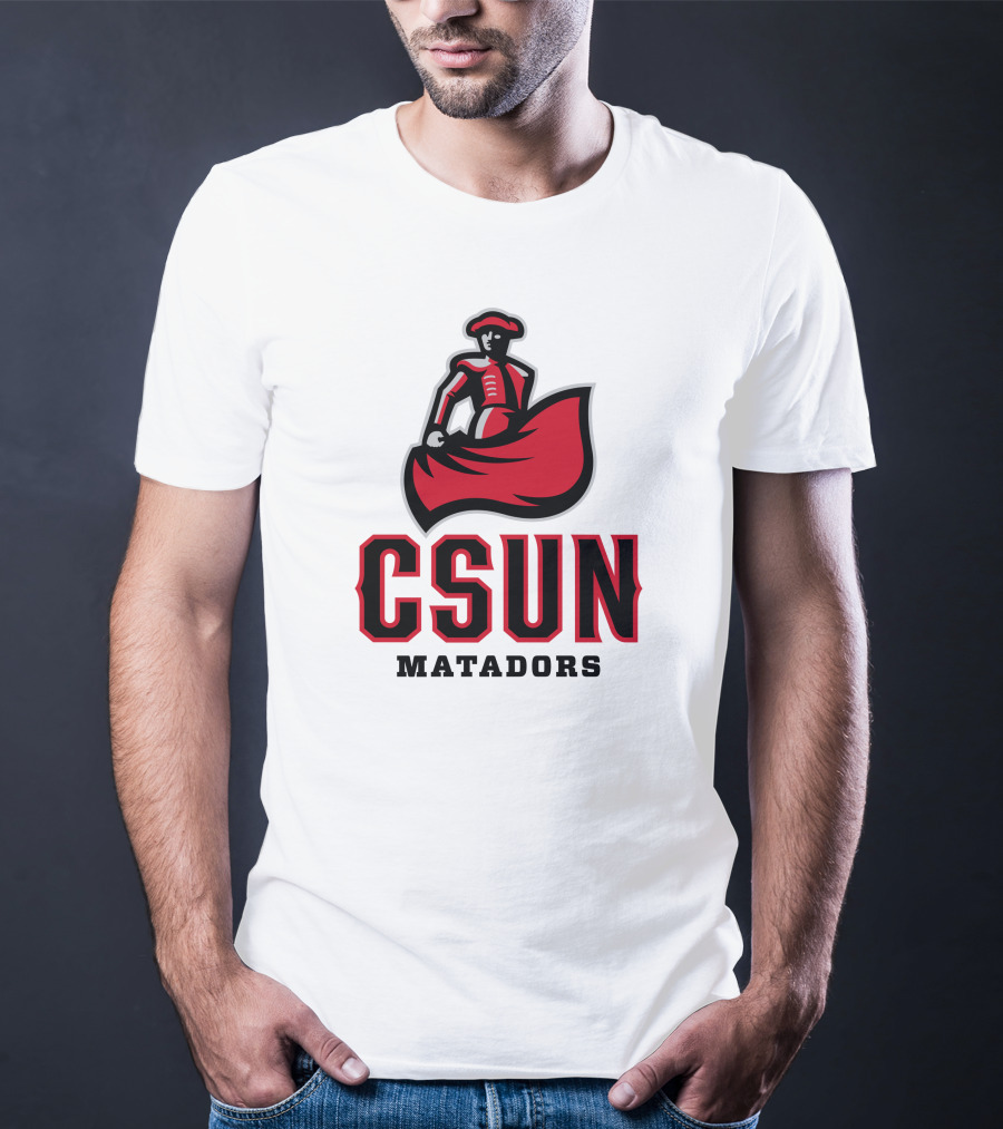 CSUN Matadors Logo Matador In Red And Black Robe T-Shirt