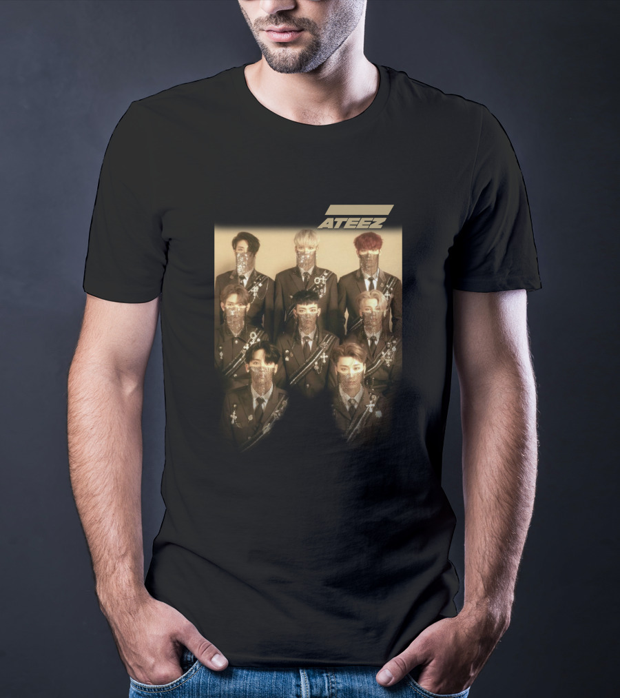 ATEEZ Band Members In Ornate Military-Style Outfits T-Shirt