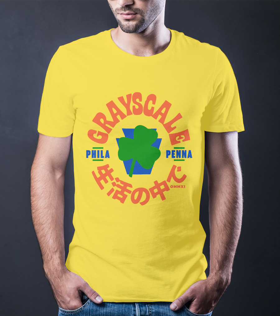 Grayscale Phila Penna Life OMMXI Shamrock T-Shirt