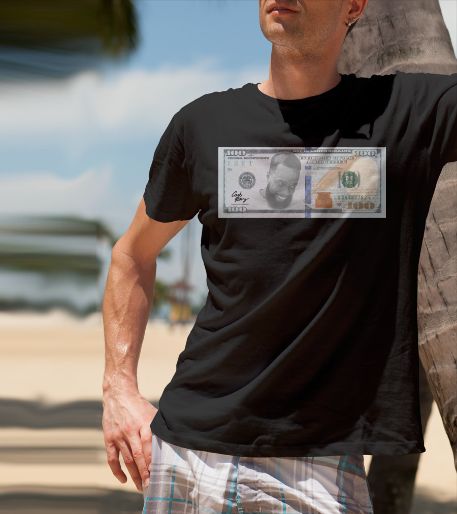 Cashnasty Merch Hundred Dollar Bill Face T-Shirt