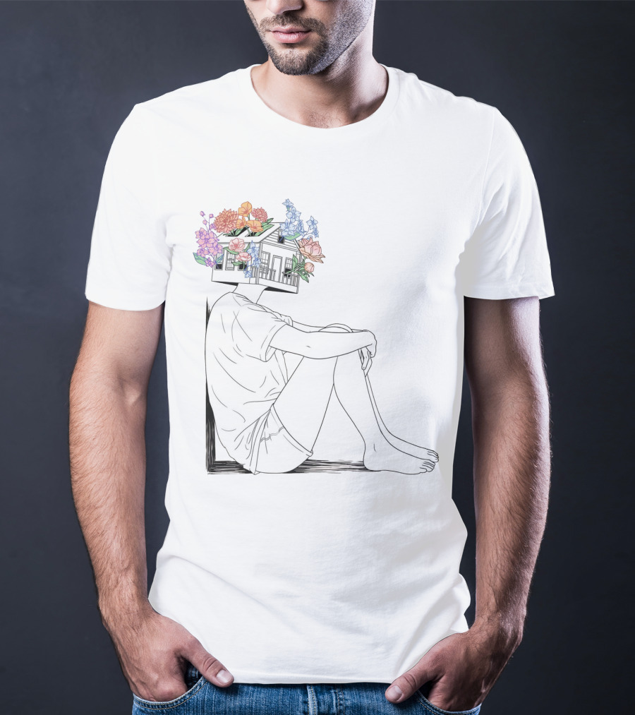 Tori Kelly Floral House Head Drawing T-Shirt