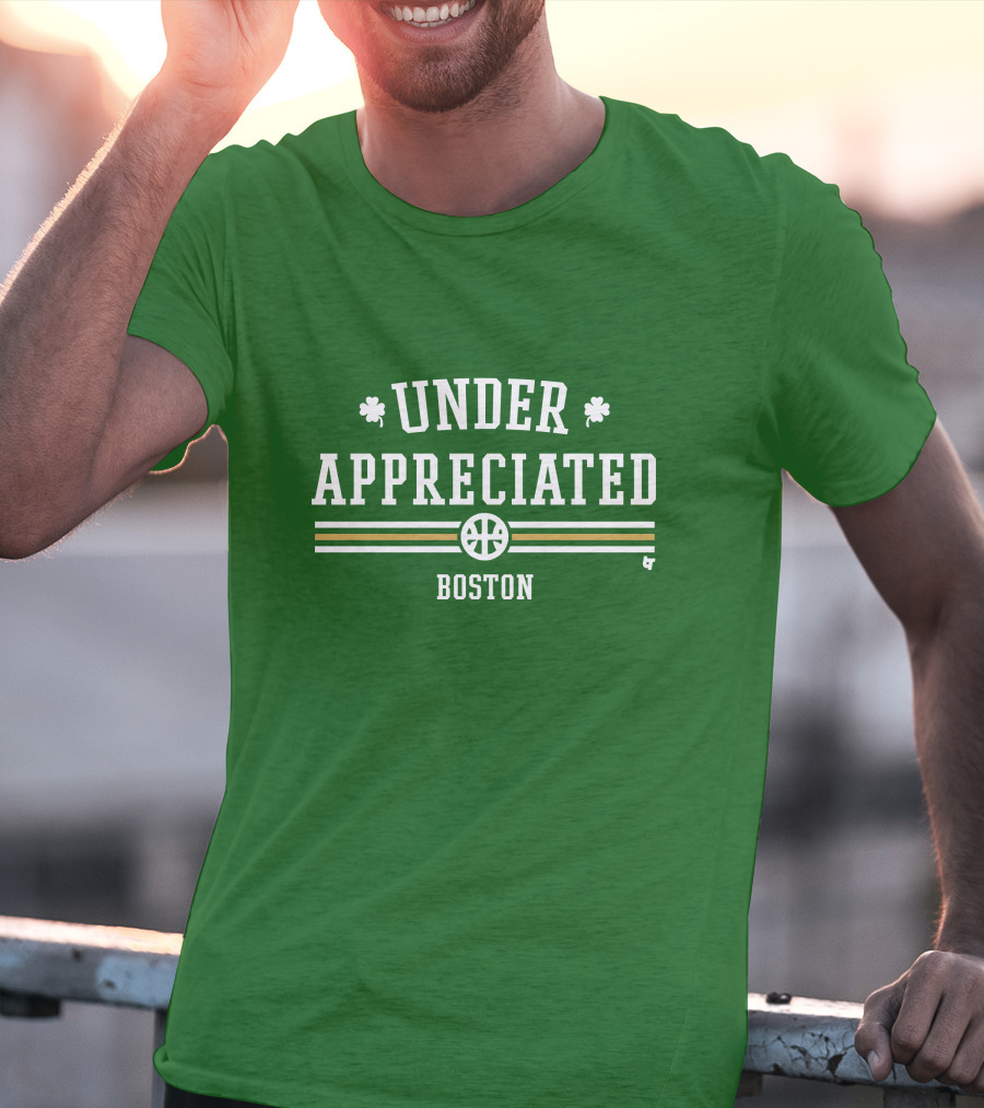 Under Appreciated Boston Basketball Green Shamrocks T-Shirt