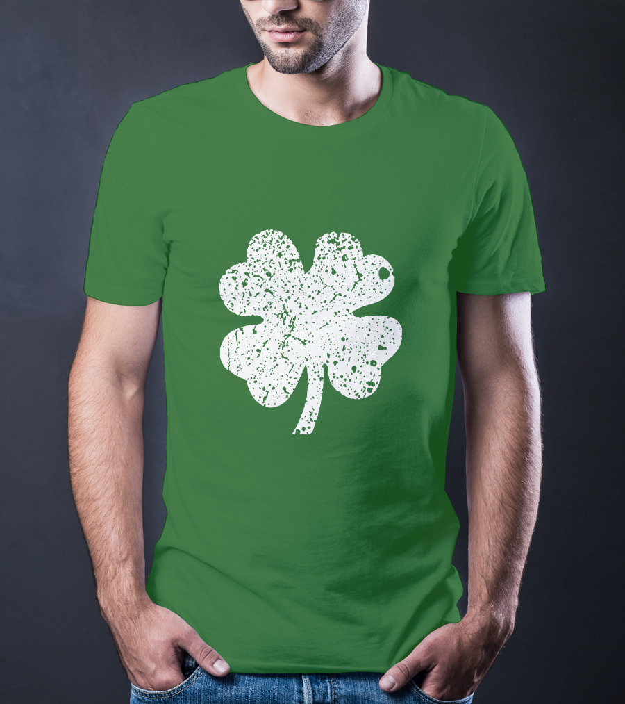 Four Leaf Clover St. Patrick's Day Green Lucky Charm T-Shirt