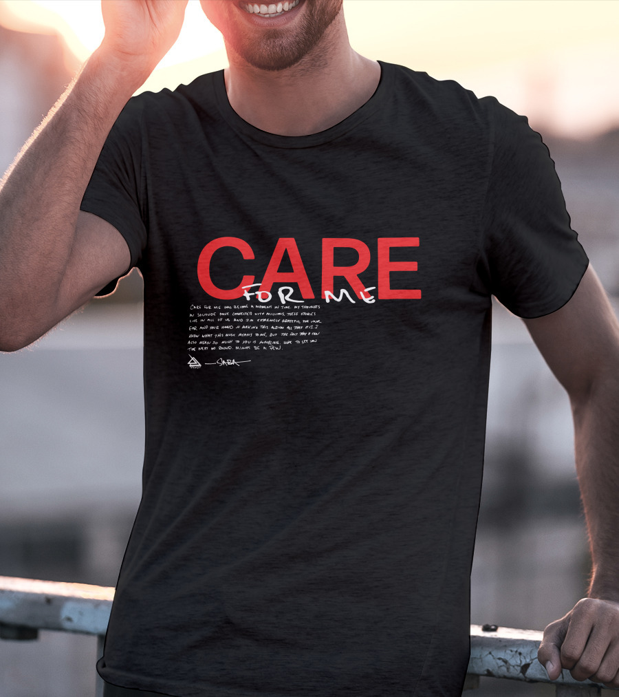 Saba Merch Care For Me Handwritten Text And CARE T-Shirt