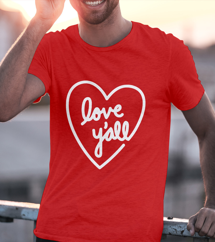 Addison Rae Merch Love Y'all Heart T-Shirt