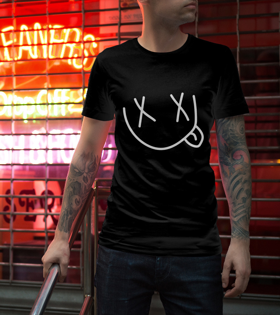 Bobby Mares Merch Smiley Face With Tongue Out Signature T-Shirt