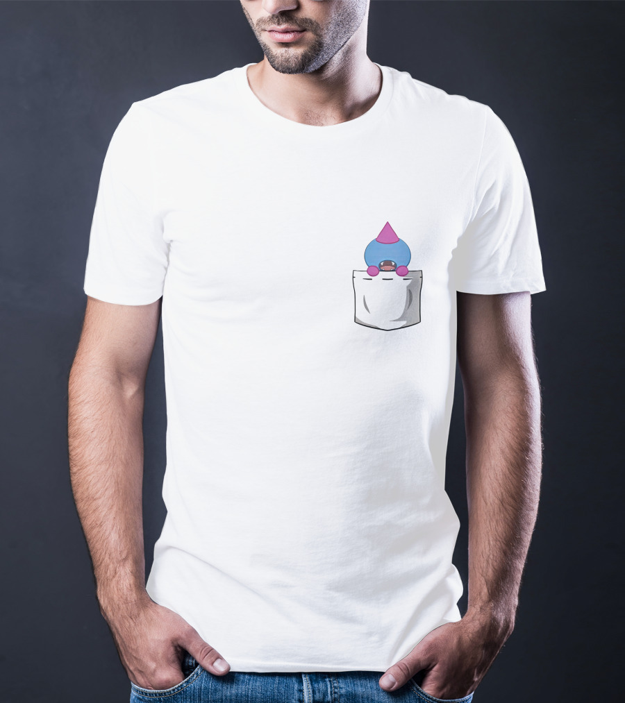 Sayumi Woody Character Pocket Blue Pink Cone Hat Merch T-Shirt