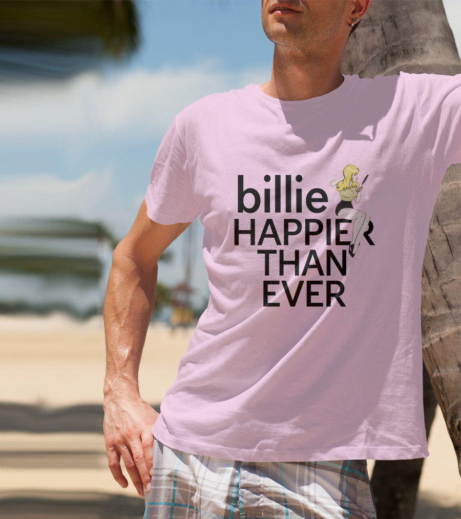 Billie Eilish Happier Than Ever Pretty Boy Merch T-Shirt