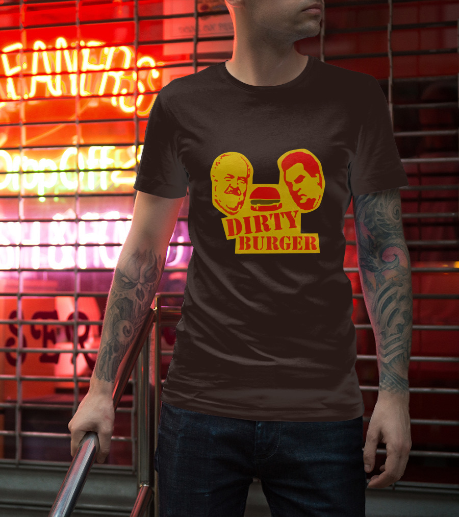 Trailer Park Boys Dirty Burger Merch Faces And Burger T-Shirt