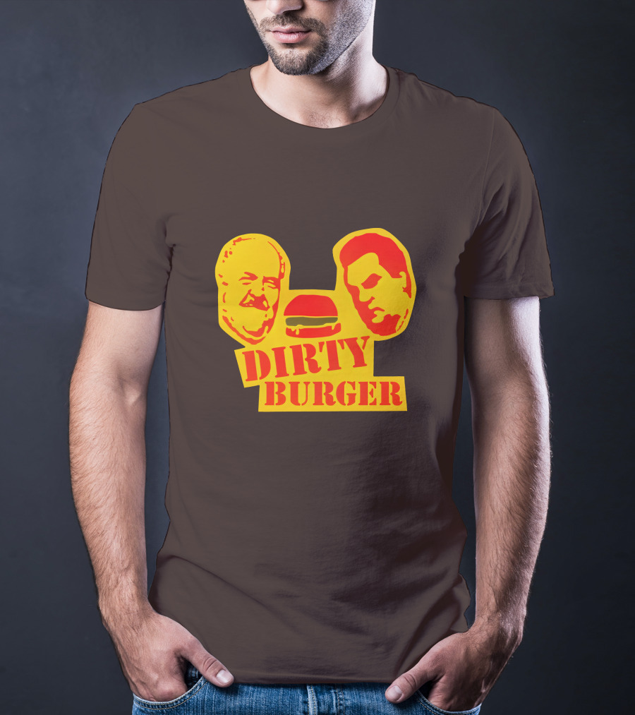 Trailer Park Boys Dirty Burger Merch Faces And Burger T-Shirt