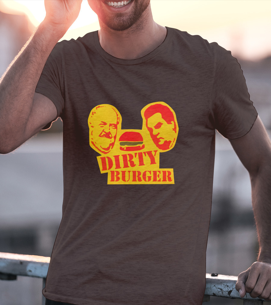 Trailer Park Boys Dirty Burger Merch Faces And Burger T-Shirt