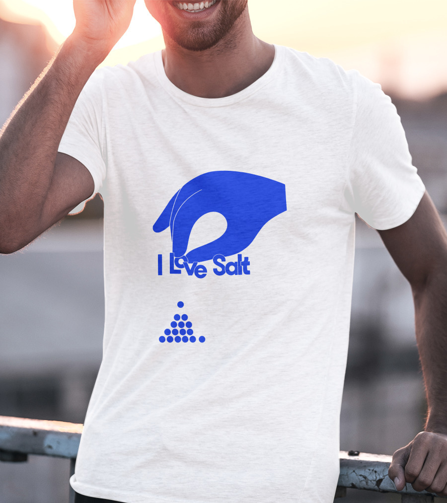 I Love Salt Hand Sprinkling Dots T-Shirt