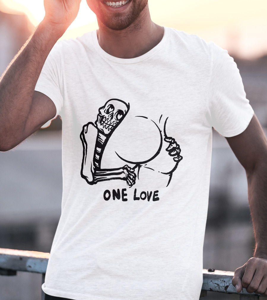 Skeleton Embrace One Love T-Shirt