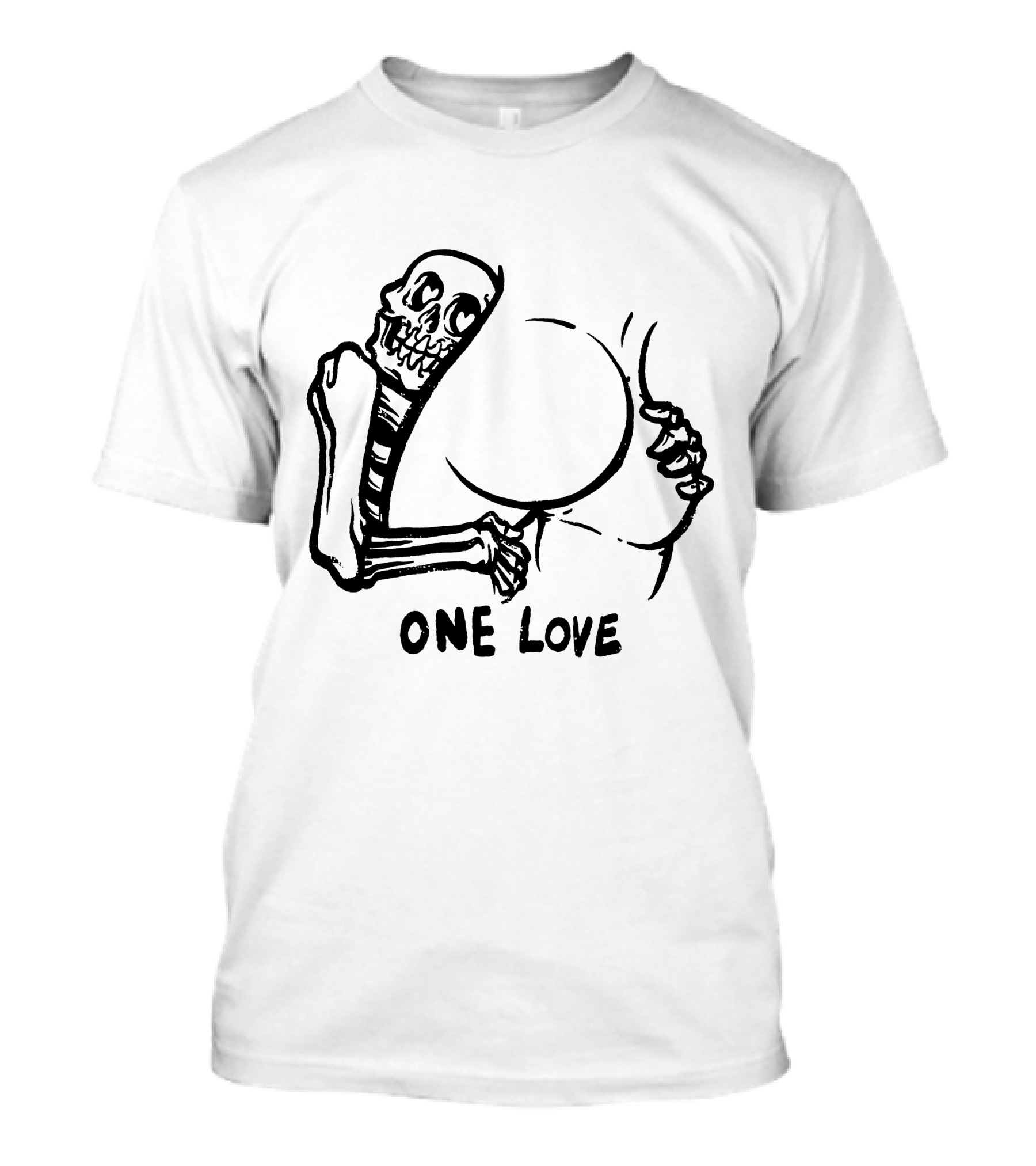 One Love Skeleton Embrace Matt Bailey Merch T-Shirt