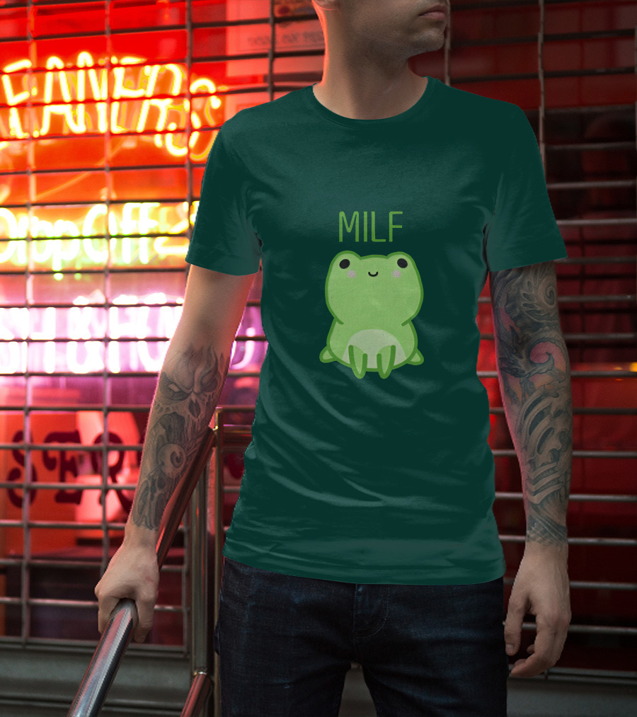 MILF ManILoveFwogs Merch Man I Love Fwogs Cute Frog T-Shirt