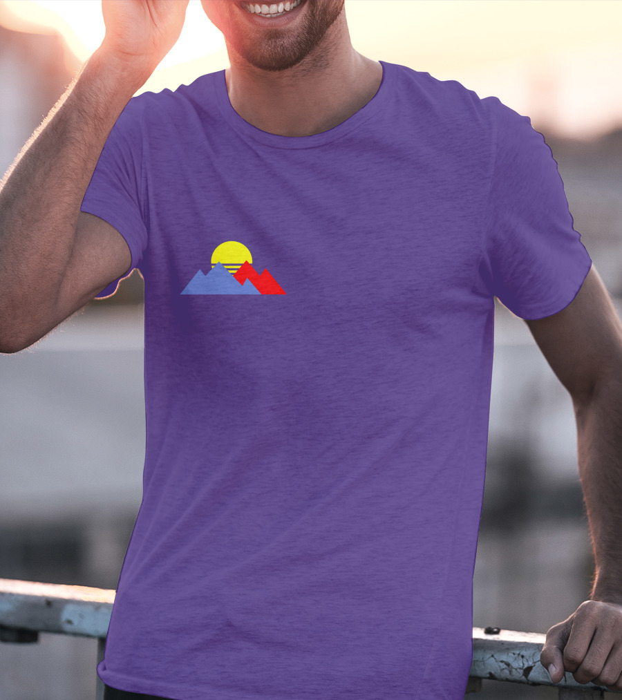 Shop Purpled New Merch Store Sunset Mountain T-Shirt