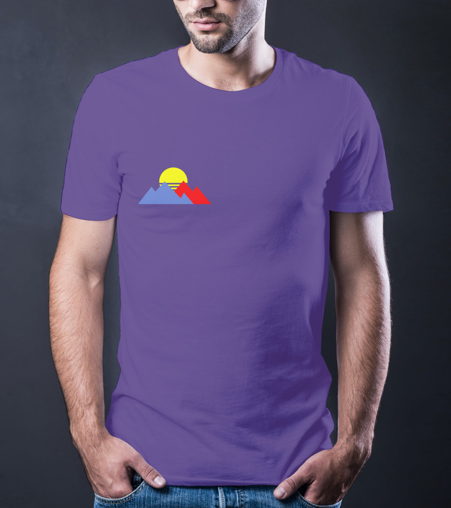 Purpled Merch Sunset Mountains T-Shirt