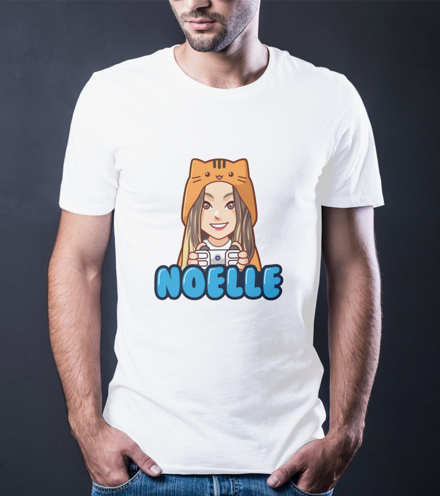 NOELLE Cat Hoodie Gamer Look T-Shirt