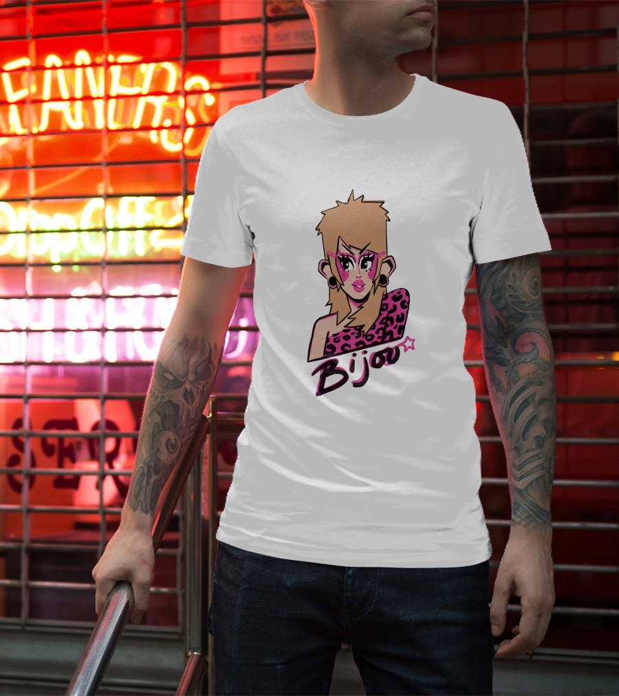 Bijou's Shop Let's Rock Retro Glam Rock T-Shirt
