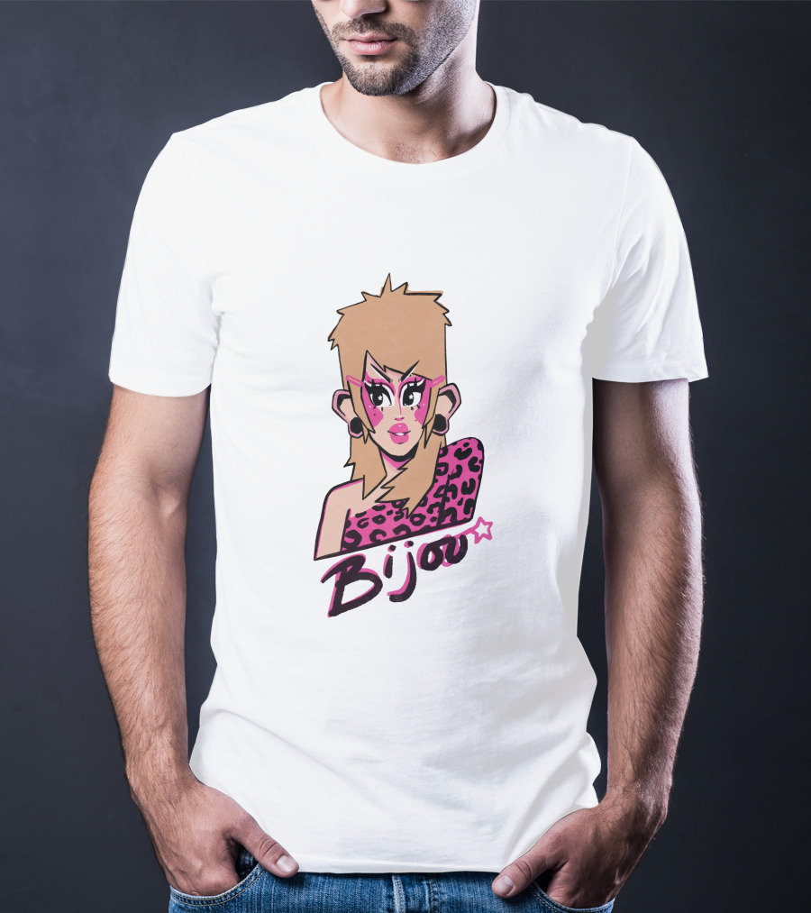 Bijou's Shop Let's Rock Retro Glam Rock T-Shirt
