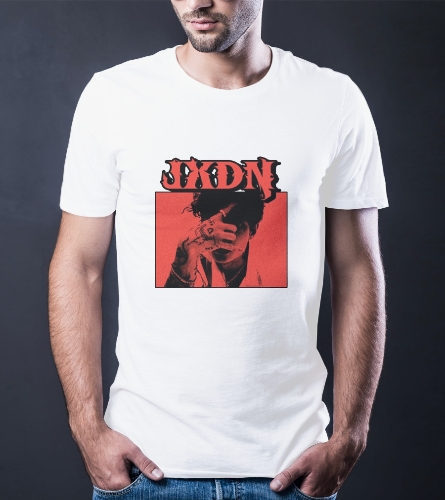 JXDN Photo Red Image With Hand Gesture T-Shirt