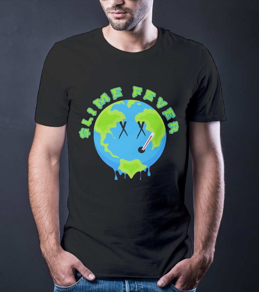 Slime Fever Earth Face Thermometer Design YNW Melly Merch Store T-Shirt